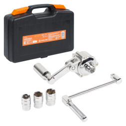 Гайковерт механич. 1/2" 800Нм 1:16 с головками 17, 19, 21мм пласт. кейс (ATAB100) ARLINE