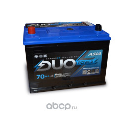 Аккумулятор 6СТ- 70 А/ч 710A VLЗ/80D26R DUO POWER Asia (260-175-225) +левый