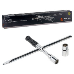 Ключ баллонный крест складной с изменяющимся рычагом 17*19, 21*23 мм PRO (ATAB006) AIRLINE