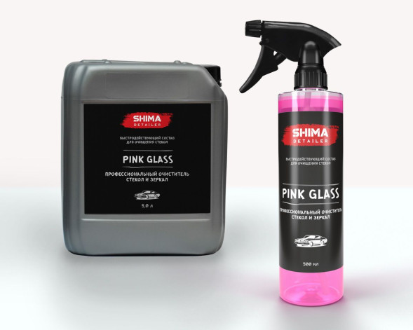 Очиститель стекол профессиональный 500 мл SHIMA DETAILER PINK GLASS