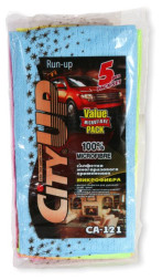 Набор салфеток из микрофибры  5шт. 30х30 см. CA-121 CITY UP