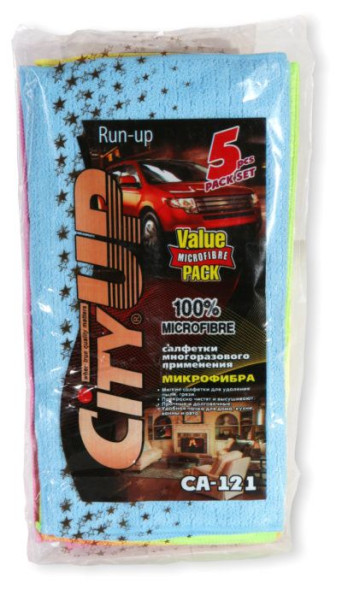 Набор салфеток из микрофибры  5шт. 30х30 см. CA-121 CITY UP