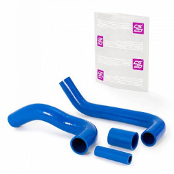 Патрубки радиатора УАЗ-469,315195 дв.ЗМЗ-514 Е4 к-т.4шт силикон CS20 СИНИЙ Profi