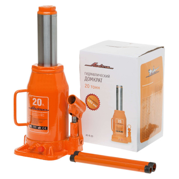 Домкрат бутылочный 20т (MIN - 250 мм, MAX - 490 мм) (AJ-B-20) AIRLINE