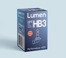 Лампа HB3 Lumen Performance +50% 12V- 65W P20d 9005