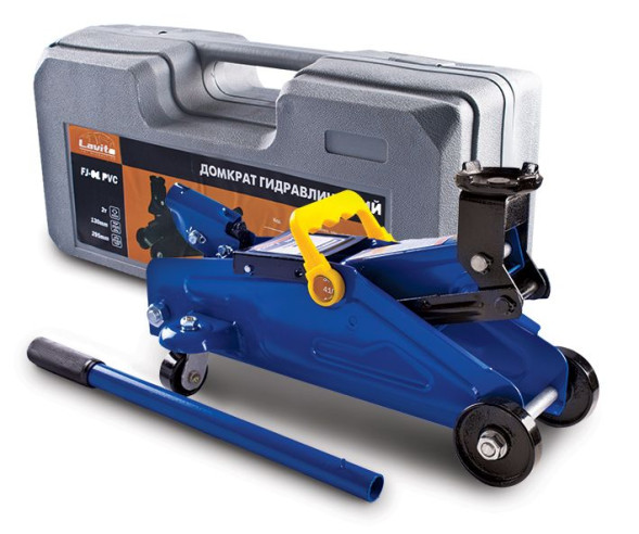 ДОМКРАТ ГИДРАВЛИЧЕСКИЙ ПОДКАТНОЙ (ПЛАСТ. УПАК), 2Т., 6 kg,130-295 ММ. LAVITA LA FJ-01PVC