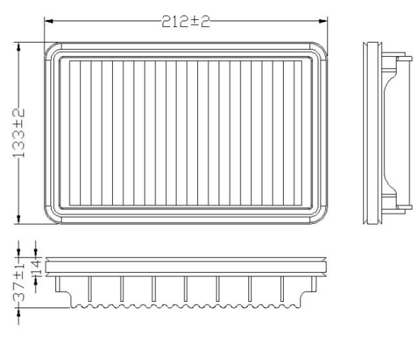 Фильтр воздушный Kia Picanto (11-) 1.0i/1.2i (TR22015) CARVILLE RACING