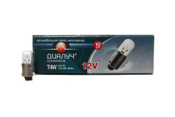 Лампа T4W 12V BA9s ДиаЛУЧ 92124 уп-ка 10шт