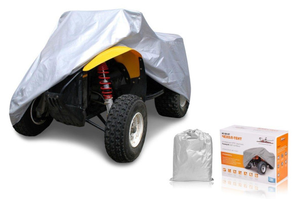 Чехол-тент на квадроцикл защитный, размер М (208*122*80см), цвет серый, (AC-QC-07) AIRLINE