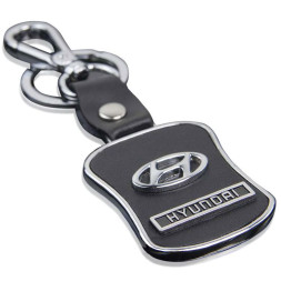 Брелок (черный) с надписью HYUNDAI  (№25)