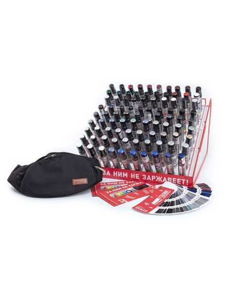 Карандаш реставрационный ЭТЮД   карандаши + стенд на планшете 90 шт+палитра&amp;#039;&amp;#039;веер&amp;#039;&amp;#039;