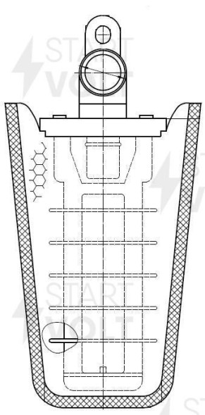 Фильтр эл. бензонасоса  Hyundai/KIA Solaris I(10-)/Rio III(11-)(D=11мм) (SFF 0810) СтартВОЛЬТ