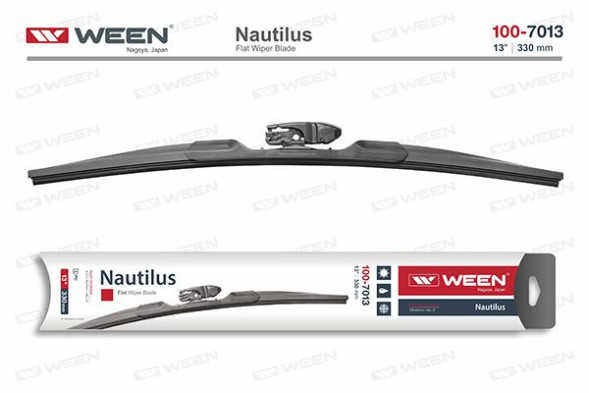 Щетка стеклоочистителя 13/330 Nautilus, бескаркасная, адаптер-трансформер WEEN 100-7013
