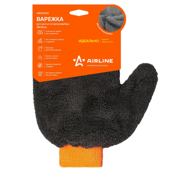 Варежка для мытья из микрофибры (24*18 см) (ABVN004) AIRLINE