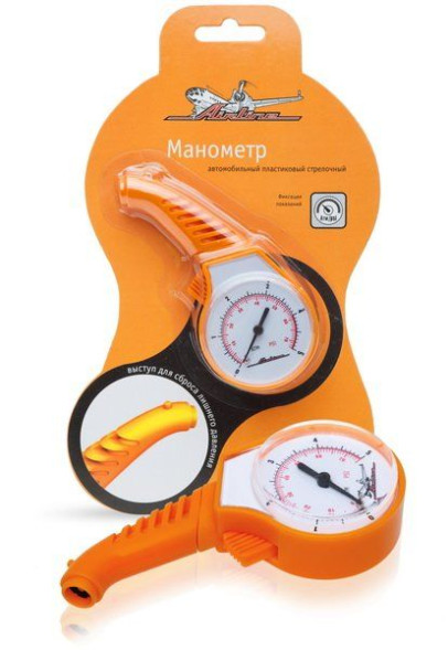 Манометр стрелочный пластиковый 5 АТМ (APR-M-05) AIRLINE