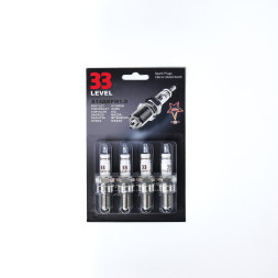 Свеча зажигания А14ДВРМ1.0 - ВАЗ, (BPR5E-11) (Блистер 4шт) 33 LEVEL