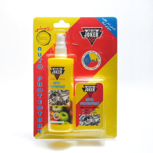 Полироль торпеды JOKER с губкой  250мл (Турция) Яблоко