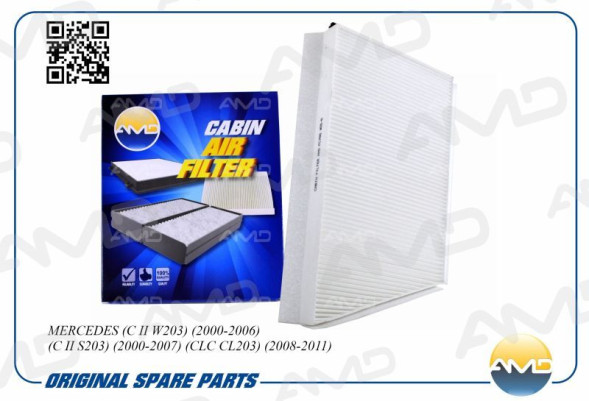 Фильтр салонный A2038300918/AMD.FC765 MERCEDES (C II W203)(2000-2006)(C II S203)(2000-2007)