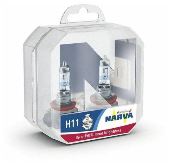 Лампа H11 12V- 55W +150% Range Power (PGJ19-2) 48101 (Narva) (DuoBox 2шт.)