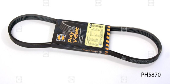 Ремень поликлиновой 5PK870 Lanos 1,5-1,6 без ГУРа PH5870 HOLA