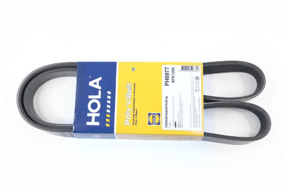 Ремень поликлиновой 6РК1200 LADA Largus 1.6 16V(+PS)(-AC);RENAULT Duster 1.6, PH6977 HOLA