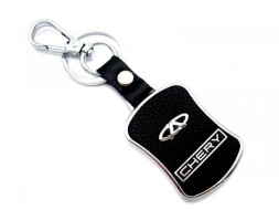 Брелок (черный) с надписью CHERY  (№25)