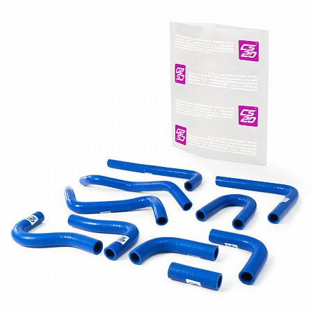 Патрубки отопителя ГАЗ-3302 Евро-3 к-т.10шт силикон CS20 СИНИЙ Profi
