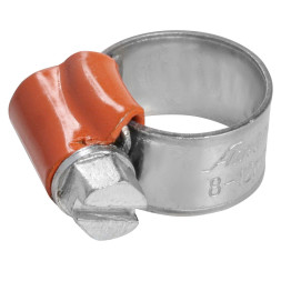 Хомут 8-12мм/9,7мм, червячный, усиленный, W1 (оцинк.), 1 шт. (AHC-S-01) (уп. 50шт) AIRLINE