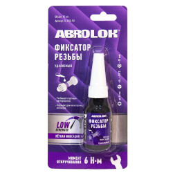 Фиксатор резьбы фиолетовый (10 мл) TL-010-PU-RW ABRO Masters