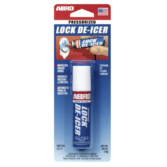Размораживатель замков (18 г) LD-111 ABRO (12шт)