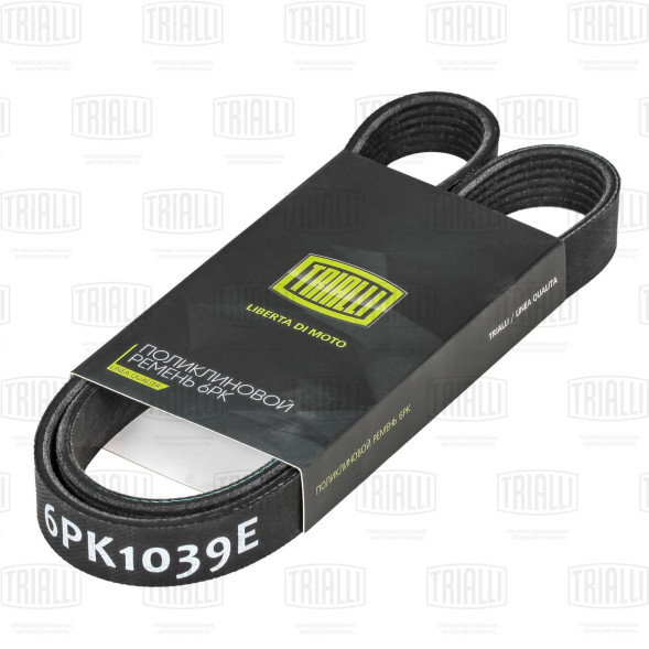 Ремень поликлиновой 6PK1039E LADA Vesta (15-) (с A/C ELAST) TRIALLI
