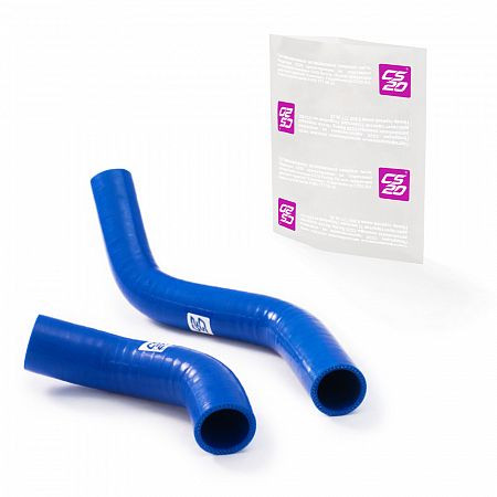Патрубок радиатора ГАЗ-3302 Бизнес дв.Cummins до 2012г.в.без расширения силикон CS20 СИНИЙ