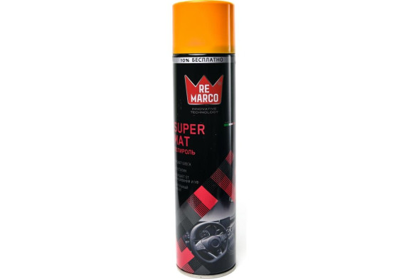 Полироль SUPER MAT для приборной панели автомобиля  матовый TUTTI FRUTTI, 400мл Re Marco