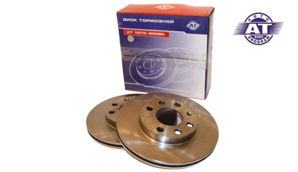 Диск тормозной передний Daewoo Lanos R-13 (к-т 2шт.) AT 1070-200BD