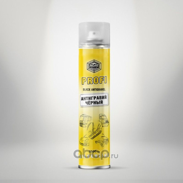 Антигравий черный АГАТ PROFI (аэрозоль) 1000мл (6шт.)