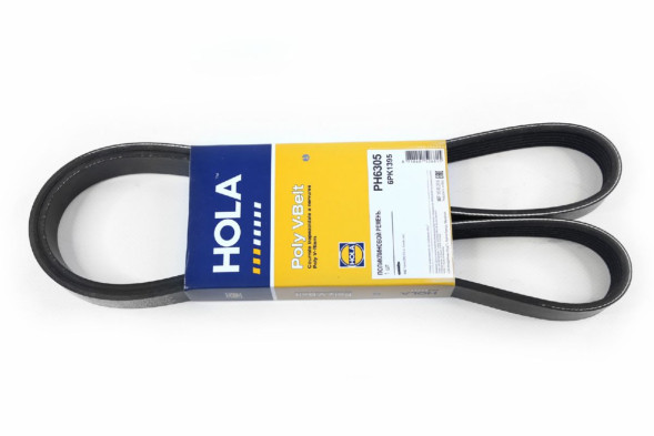Ремень поликлиновой 6РК1395 УАЗ Patriot (ZMZ 51432, Euro-4) (-AC), PH6305 HOLA