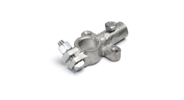 Клемма аккумуляторная литая &amp;quot;-&amp;quot; под провод 16 мм2, латунь, м6 + м6 AX-736 CARGEN