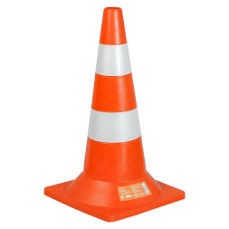 Конус дорожный 520мм, 2 световозвращающие полосы (AKON004) AIRLINE