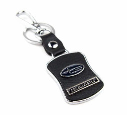 Брелок (черный) с надписью SUBARU  (№25)