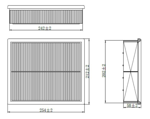 Фильтр воздушный VAG Passat B5 (96-) 1.6i/1.8i/1.8T/1.9TD (TR26168) CARVILLE RACING