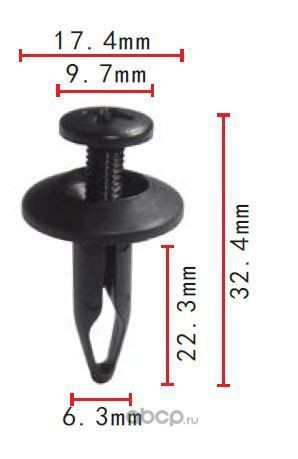 GM, Ford 20664092, N804570S,15773445, 20452072, 4638136 клипса обшивки Autokrep 777606 (10шт)