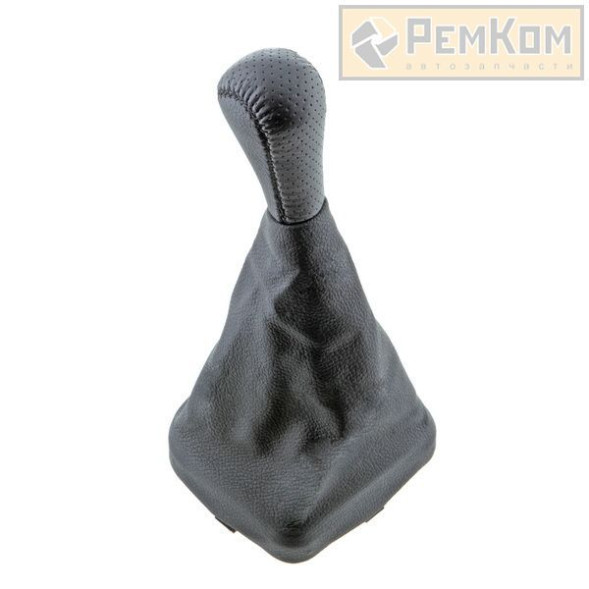 Ручка КПП с чехлом для а/м 2113, 2114, 2115 кожа, черная с перфорацией (RK11019) РЕМКОМ