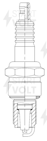 Свеча зажигания для а/м ВАЗ 2101-2107 безконт (зазор 0,7мм) (VSP 0102) 1шт  СтартВОЛЬТ