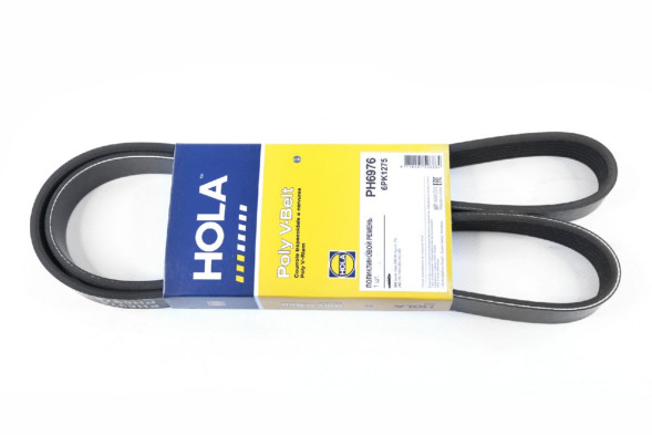 Ремень поликлиновой 6РК1275 ГАЗ Gazelle(ZMZ 405)(-PS); Patriot(ZMZ 409)(-AC), PH6976 HOLA