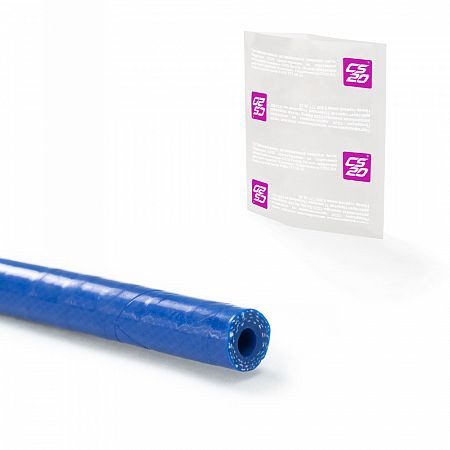 Шланг пароотводящий ВАЗ-2108 L760 1шт силикон CS20 СИНИЙ