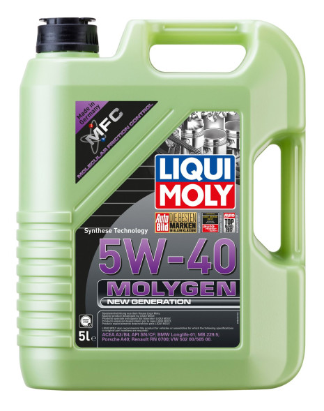 Масло мотор. Liqui Moly 5W40 Molygen (син) (5л)  (9055)