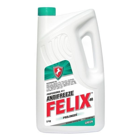 Антифриз зелёный FELIX PROLONGER  5 кг (4шт.)