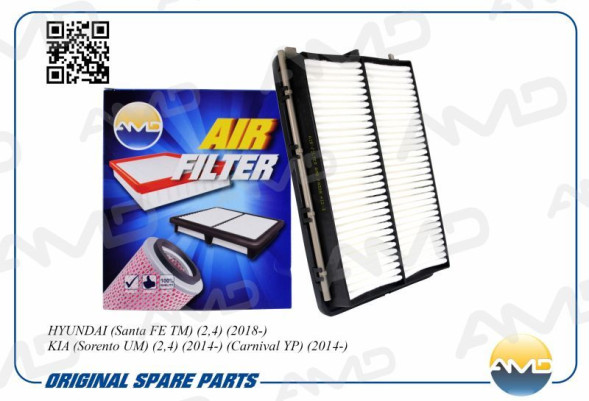 Фильтр воздушный 28113-A9100/AMD.FA328 HYUNDAI(Santa FE TM)(2,4)(2018-)KIA(Sorento UM)(2,4)(2014-)