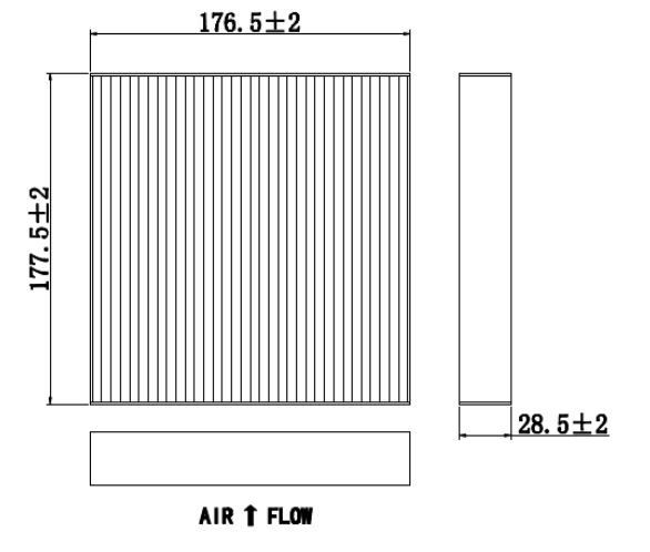 Фильтр салона Kia Picanto (17-) 1.0i/1.2i (CRV18009) CARVILLE RACING