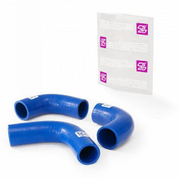 Патрубки радиатора УАЗ-452,469 дв.УМЗ-417 90л.с. к-т.3шт силикон CS20 СИНИЙ Profi